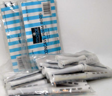 NEW Concave Long Perm Rods 7/16" White Lot of 48 4 pkgs