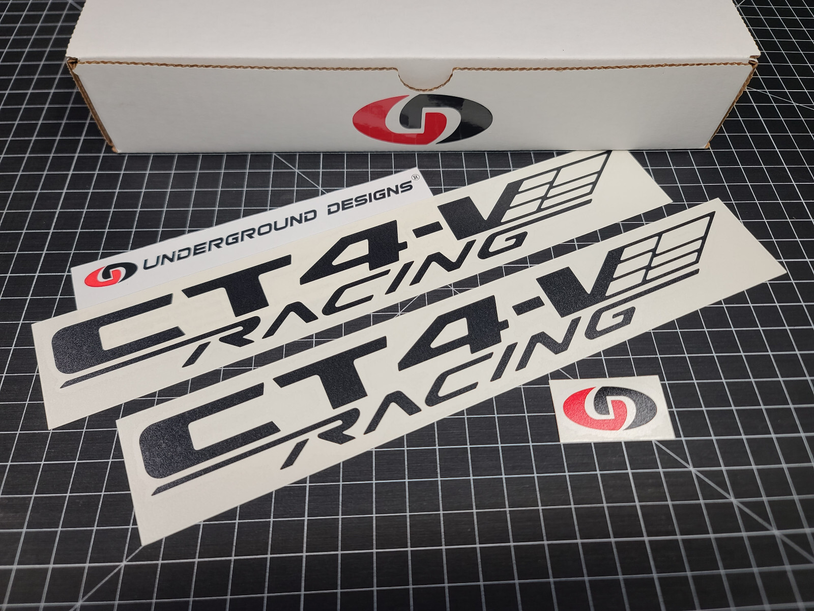 CT4-V Decals (2pk) Racing Fender Stickers For 2.7L Turbo Cadillac CT4V ...