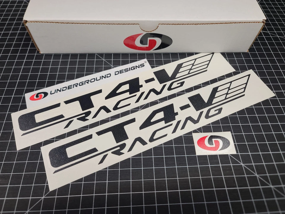Наклейки на крыло гоночного автомобиля CT4-V (2 шт.) для Turbo Cadillac CT4V Blackwing 2,7 л - Изображение 2 из 2