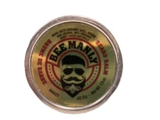 Honey House Naturals Beard Balm Naked Nu  Scent –1.5 ounce Round Travel SZ