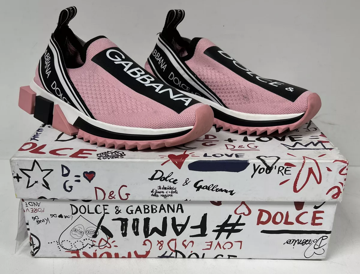 Dolce & Gabbana Sorrento Pink Womens Athletic Sneakers Shoes Size 5.5 US CK1595 Dolce & Gabbana Sorrento Pink Womens Athletic Sneakers Shoes Size 5.5 US CK1595