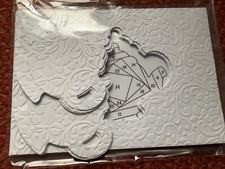 Teapot Iris Folding x 8 Embossed Apertures + Laminated Pattern  Card Kit