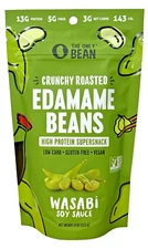The Only Bean Crunchy Edamame Bean Snack Wasabi Soy Sauce 4 oz