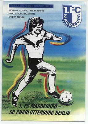 OL 91/92 1st FC Magdeburg-SC Charlottenburg Berlin, 20.04.1992