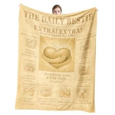 Best Friend Blanket - Gifts for Women, Sending You a Big Hug, 60"x50" Bestie