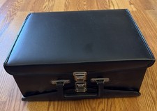 Vintage 60 Slot Cassette Tape Holder Storage Carrying Case Double Sided Black