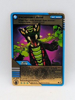 NINJAGO Masters of Spinjitzu Deck #2 Game Card *2 - Venomari Acid (Golden Card)
