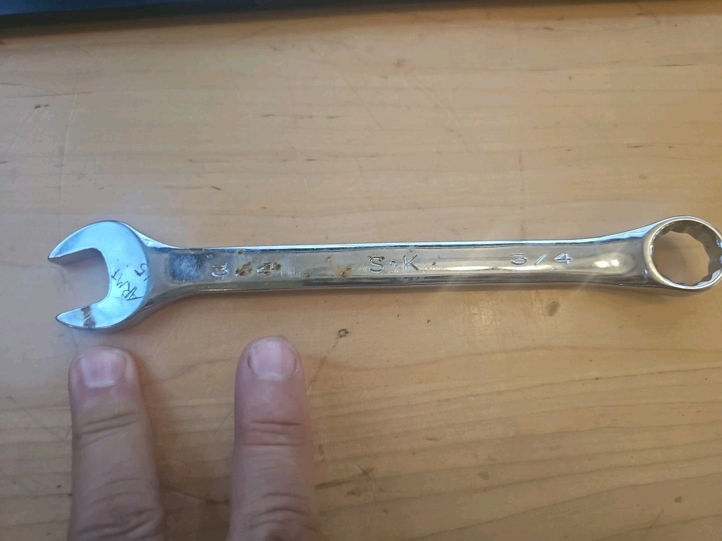 S-K Tools 3/4" 12-Point Polished Chrome Combination Wrench ~ 88224