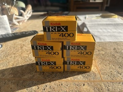 Five Rolls Of Black And White Tri-x Film. Expired 2003. Has Been Refridgerated.