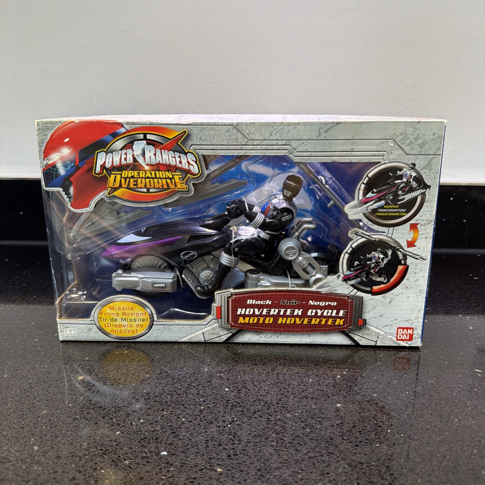Bandai Power Rangers Operation Overdrive Black HOVERTEK Cycle 2006 NEW & Sealed