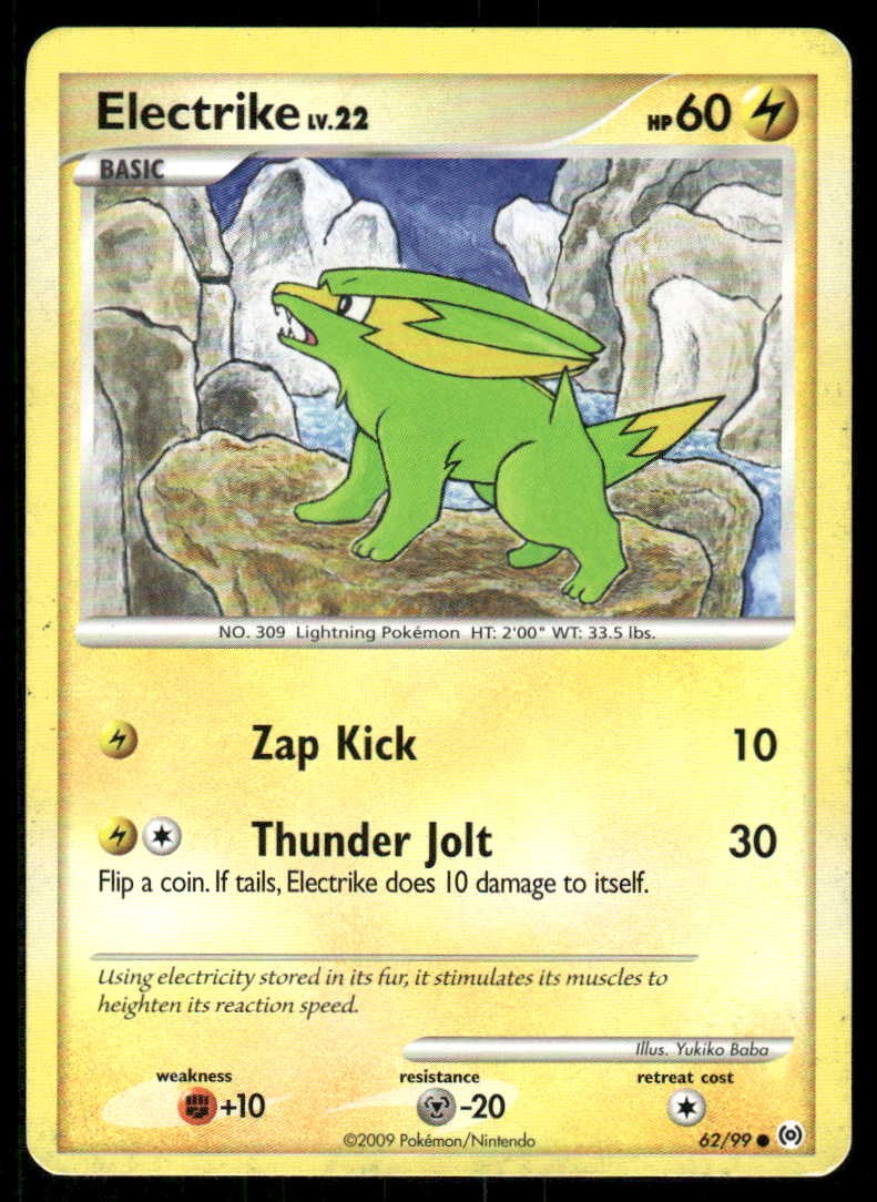 Pokemon Electrike Arceus 62/99 C LP