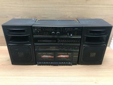 Vintage Boombox Japan CROWN SZ-8809 Radio Cassette Player Read description