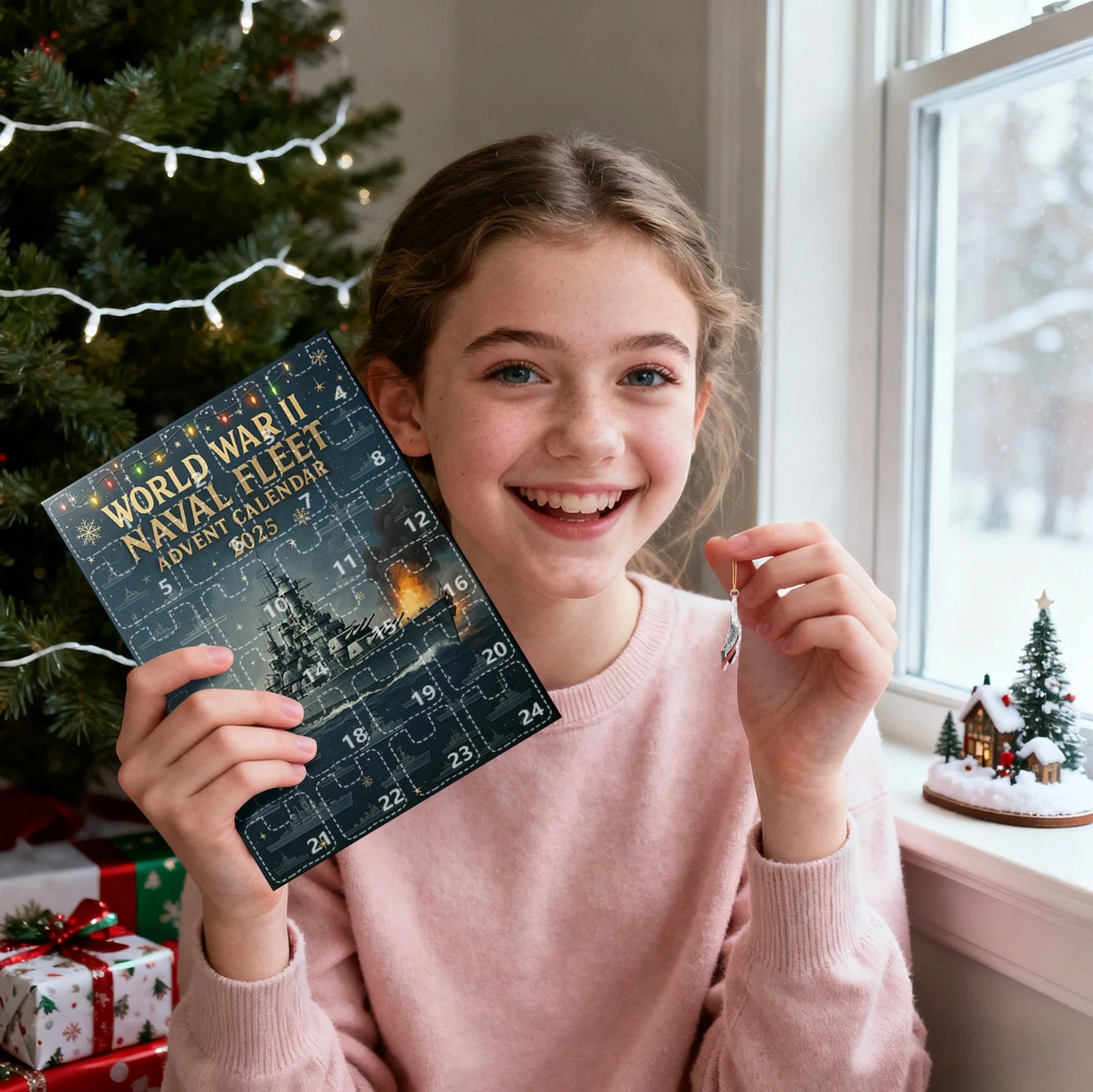 Christmas Countdown World War 2 Naval Fleet Advent Calendar 24 Days 2D Blind Box