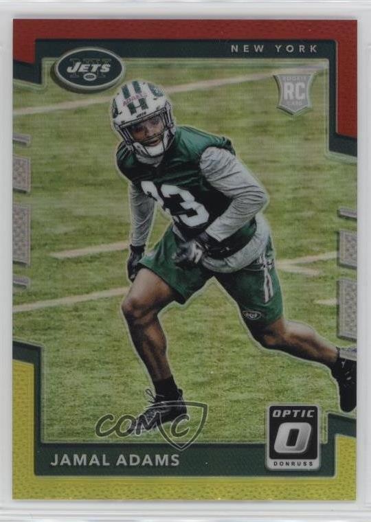2017 Donruss Optic Rookies Red & Yellow Prizm Jamal Adams #126 0q1p