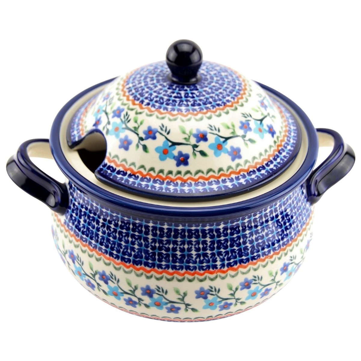Polish Pottery Soup Tureen cups Zaklady Boleslawiec