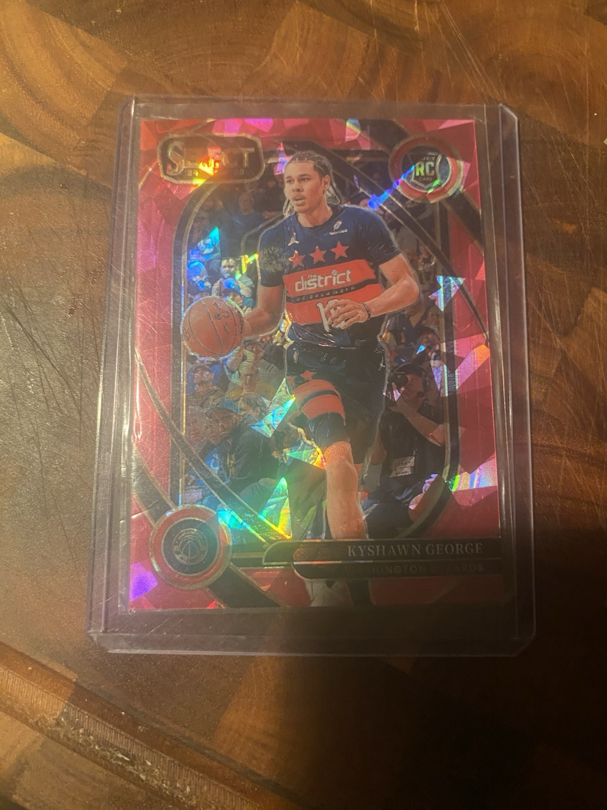 2024-25 Panini Select - Kyshawn George (RC) #85 Pink Cracked Ice Prizm /99!!