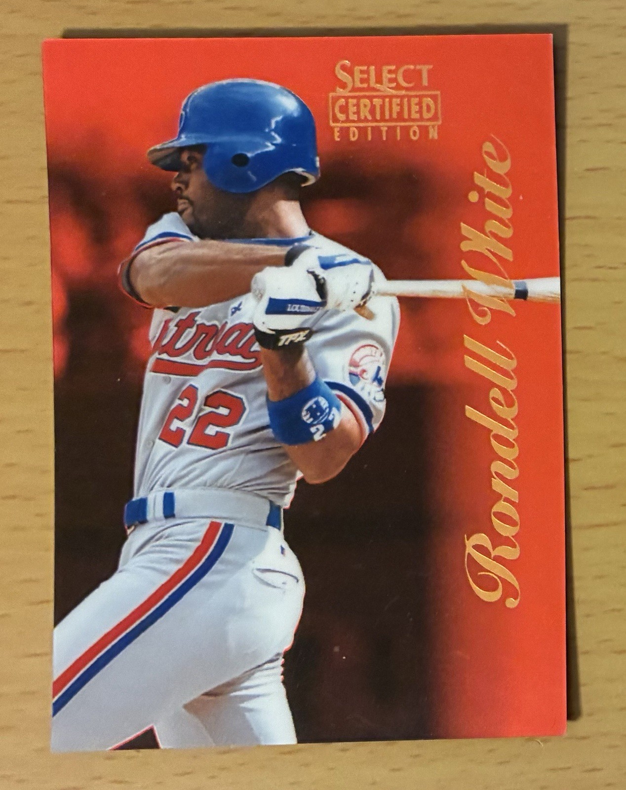 1996 SELECT CERTIFIED BASEBALL CERTIFIED RED RONDELL WHITE #29 MONTREAL EXPOS 2