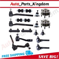 16PC Front Wheel Bearing Hub Suspension Kit For 97-05 Chevrolet S10 GMC Jimmy