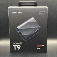 [NEW] Samsung T9 1TB Portable SSD - Up to 2000MB/s Gen 2x2 MU-PG1T0B/AM - Black