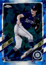 Joey Gerber 2021 Topps Chrome Update Sapphire Edition RC #US102 Seattle Mariners