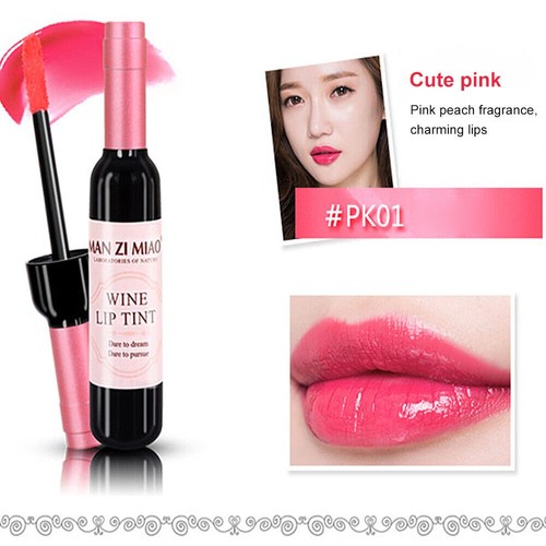 Wine Lip Tint Gloss Liquid Lipstick Waterproof Long Lasting Matte Look 6 Colours - Picture 7 of 21