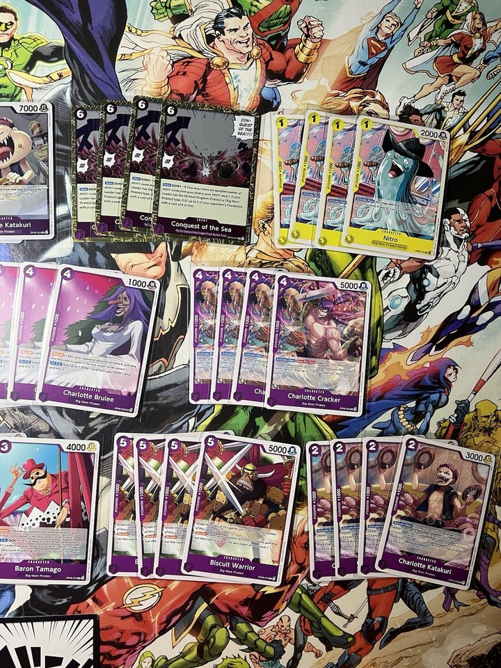One Piece TCG English full deck - Purple/Yellow - Leader: Charlotte ...