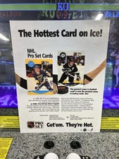 1990 Pro Set NHL Promo Sheet - Wayne Gretzky LA Kings Brett Hull St. Louis Blues