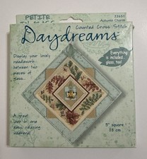 Dimensions Daydreams Cross Stitch Glass Kit 5" X 5" LEAVES  CHARM