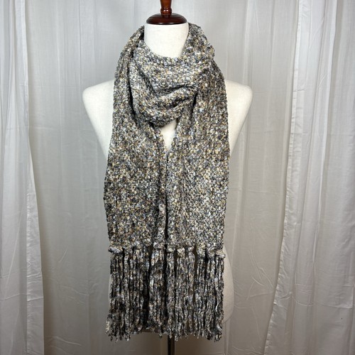 Diane Jackson Cole Multicolor Woven Chenille Scarf Made in the USA