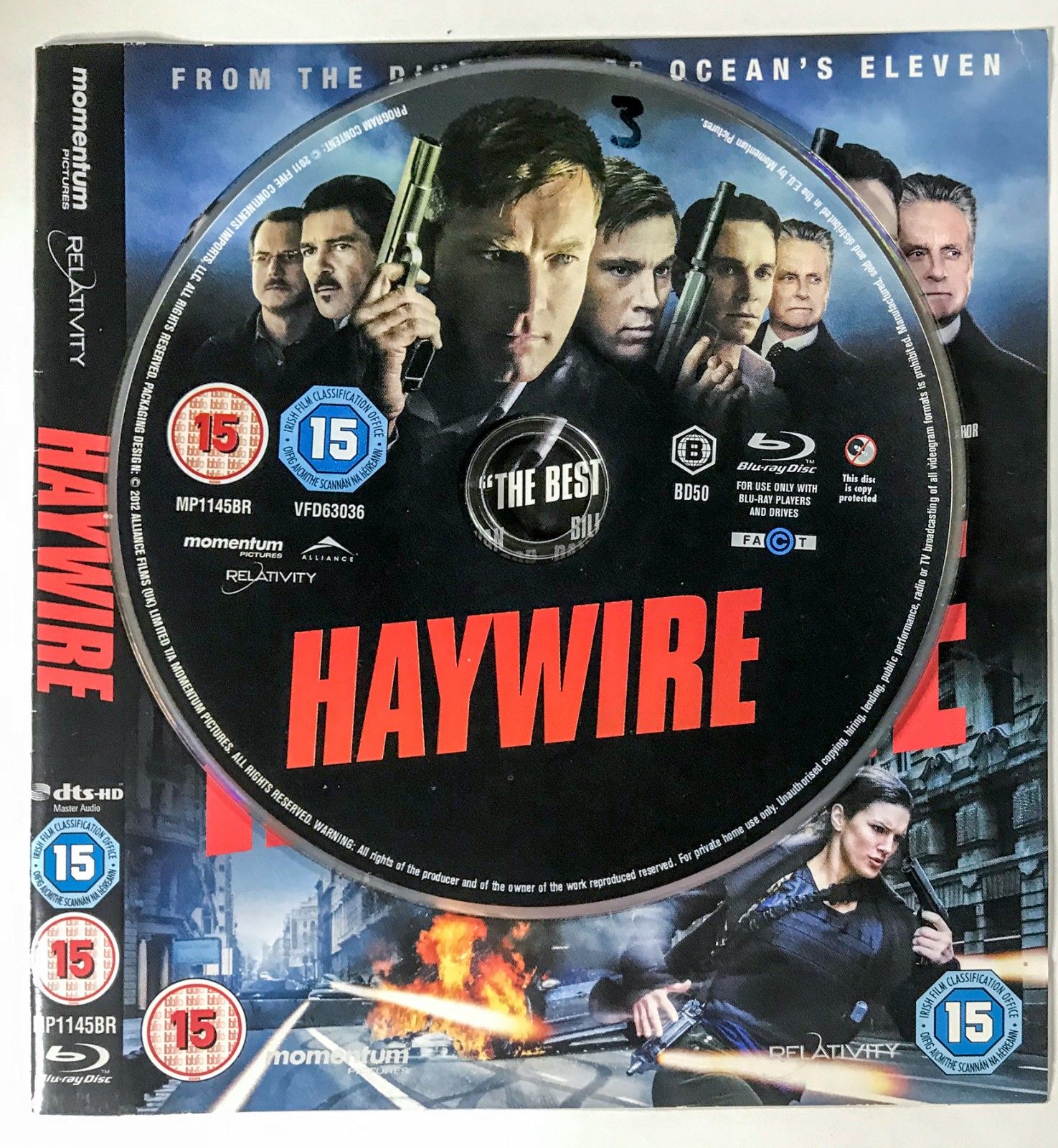 Haywire (2012) Michael Fassbender Ewan McGregor [15] Blu-ray. FREEPOST *No Case