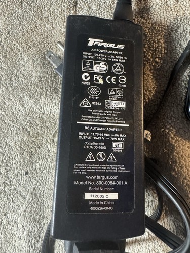 LOT 3 Targus Universal AC Adapter 90W 70W 65W Includes 8 Tips Untested - Picture 5 of 7