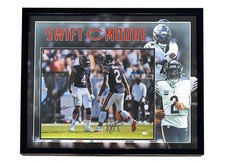 D'Andre Swift & DJ Moore Signed Chicago Bears 31.5x24.5 LED Frame Photo JSA