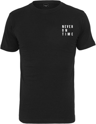 Mister Tee Damen Never On Time Kurzarmshirt T-Shirt, Schwarz, XS