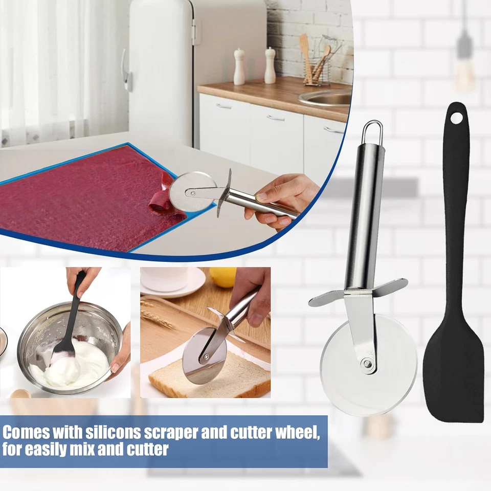 Bandejas deshidratadoras de silicona de 8 piezas con borde bandejas de cuero de frutas 12 X 10 pulgadas sin soporte Foto 4 de 4