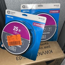 COMMERCIAL ELECTRIC HDMI Cable Standard 25ft. 10.2 Gbps Transfer Speed Lot Of 2