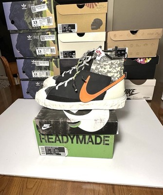 Nike Readymade Blazer Black Men's Size 13 VNDS Vast Grey Volt Total Orange