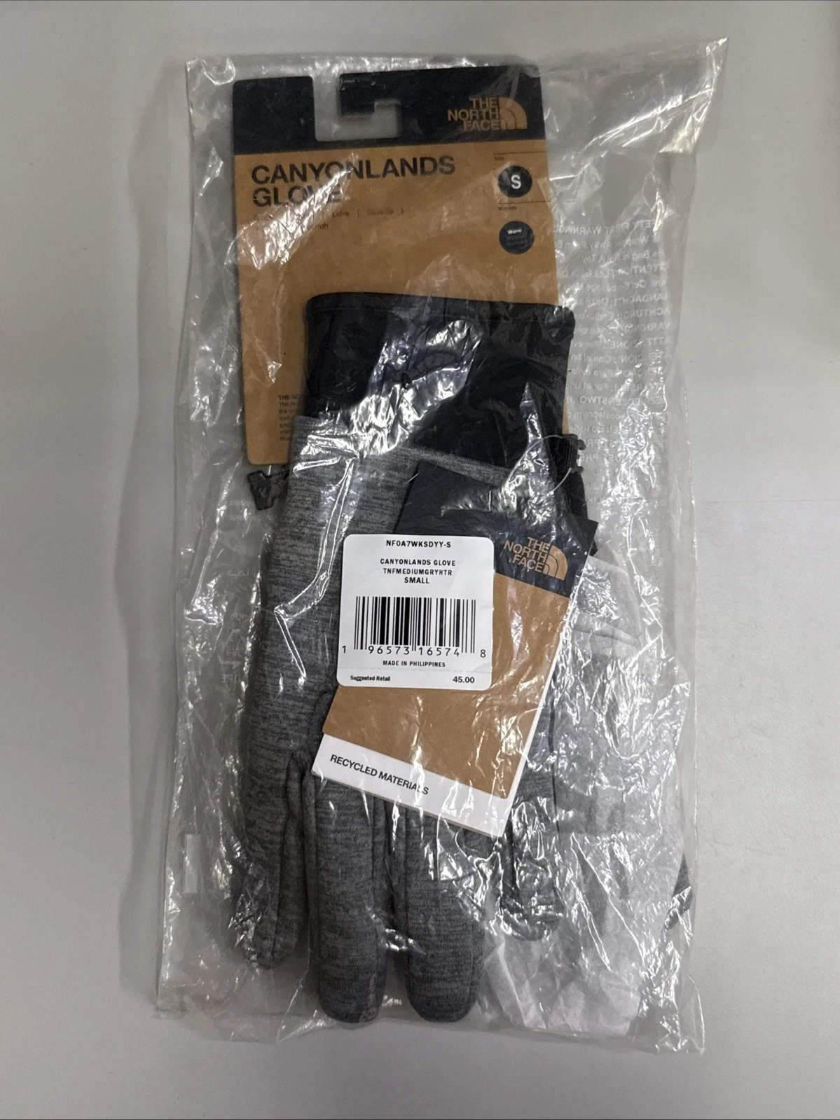 {C25} NORTH FACE Canyonlands Glove - Size: Small - Color: Gray Heather
Opens in a new window or tab