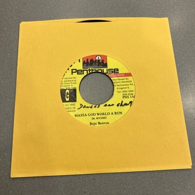 Buju Banton - Massa God World A Run - 45 Rpm Jamaica Penthouse Records General