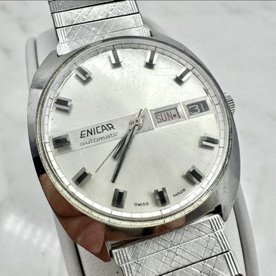VINTAGE Enicar Ocean Pearl, 147-01-02, Automatic, Day Date, Swiss  Working