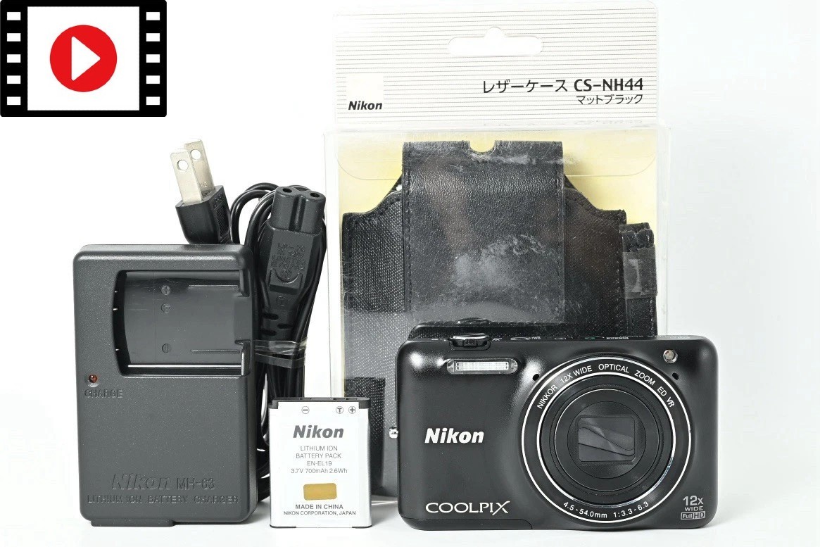 Mint] Nikon Coolpix S6600 Black 16.0MP 12x Digital Camera from