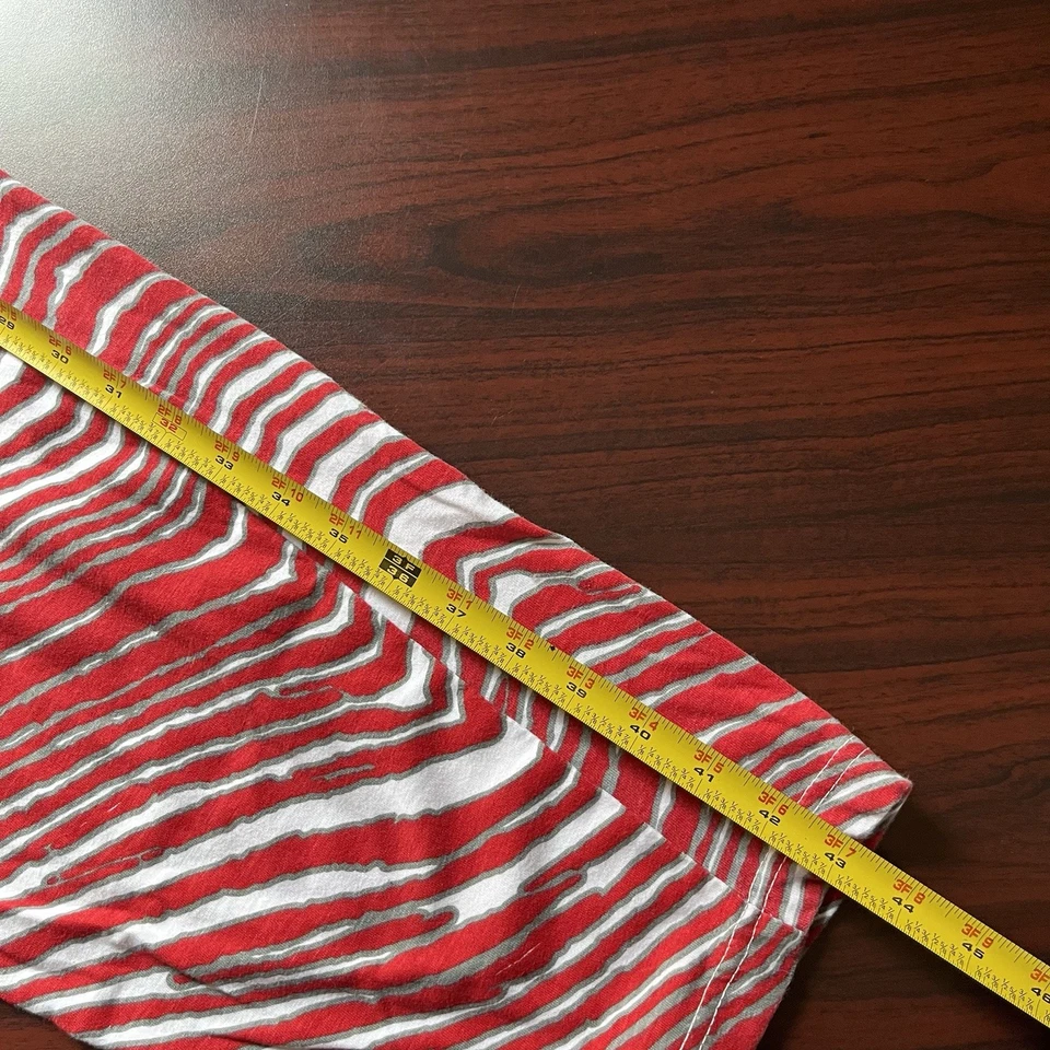 Calça masculina vintage Ohio State Buckeyes Zubaz zebra estampa total GG - Imagem 3 de 4