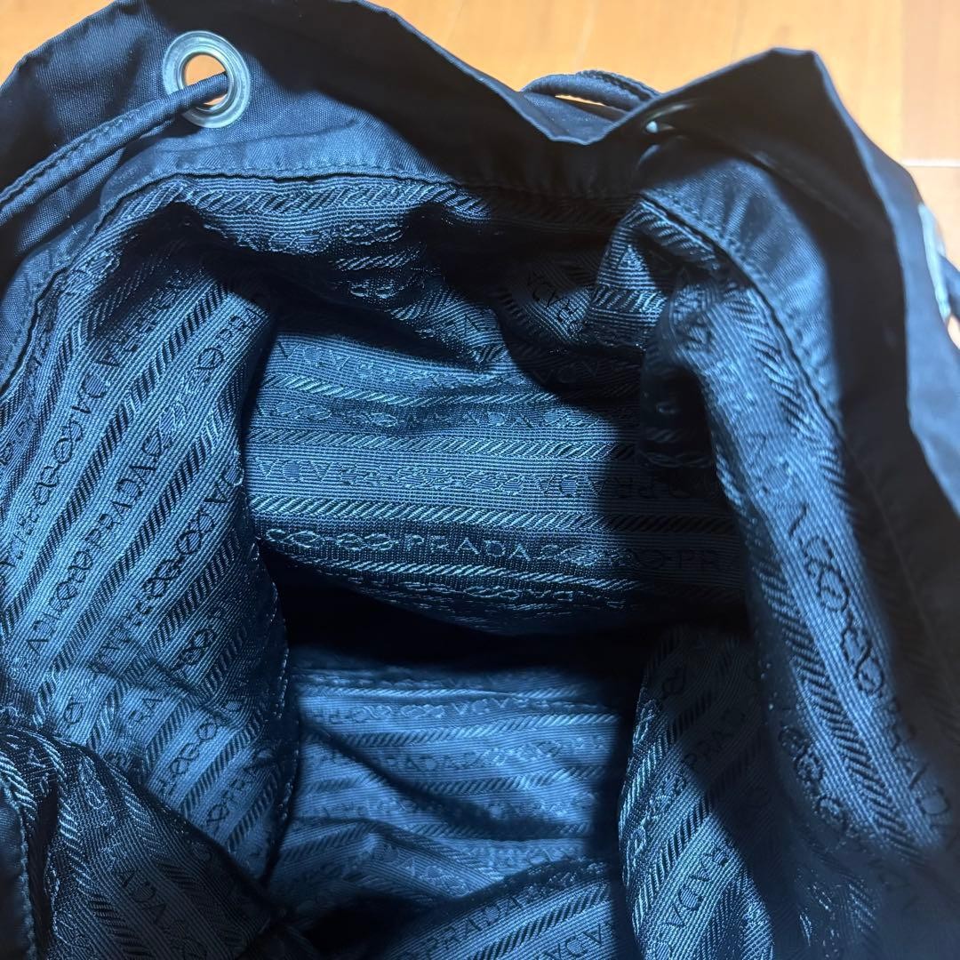 Prada Mini Nylon Backpack Black Drawstring Closur… - image 13