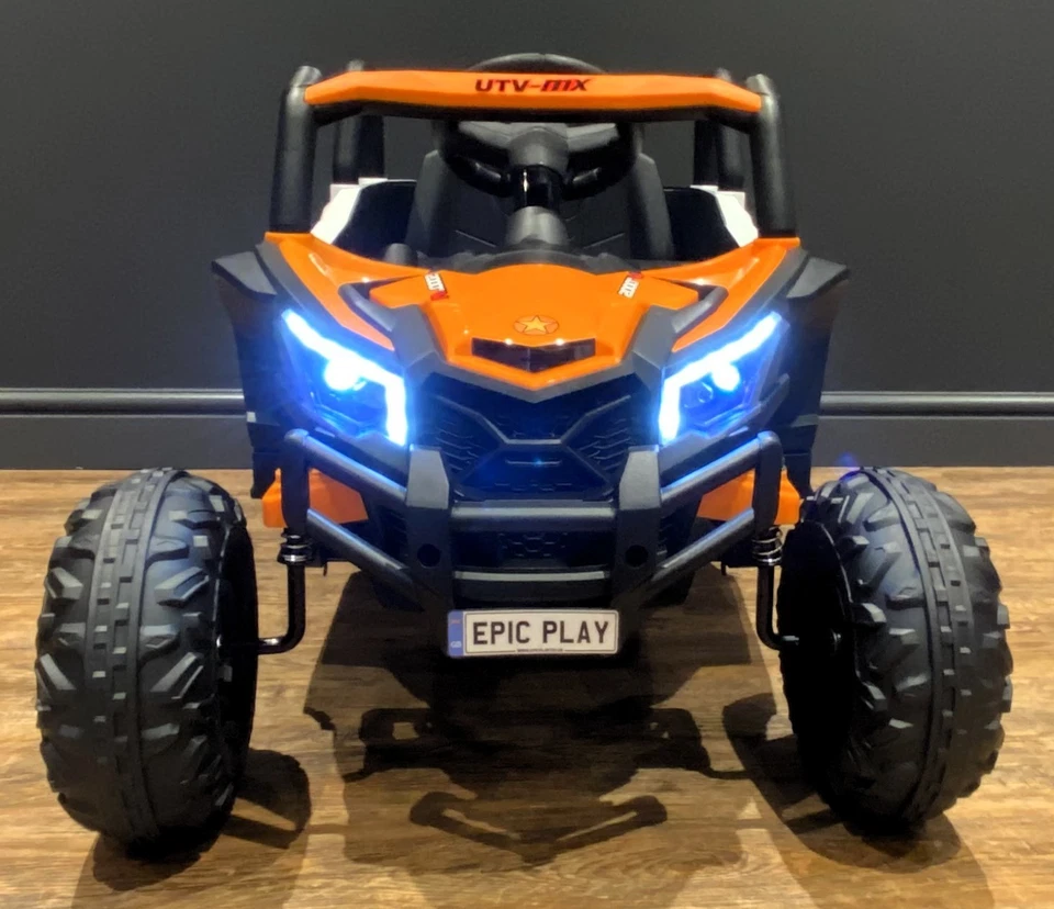 Buggy UTV 12v Ride on Car Single Seater Electric Battery Kids Car Orange - Image 3 of 4