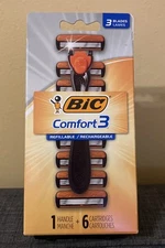 BIC Comfort 3 *Refillable / Rechargeable ~3-Blade Disposable Razor 