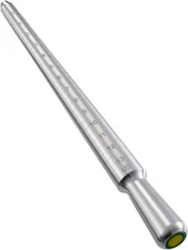 Meowoo Ring Sizer Madrel, Solid Aluminum Mandrel for Ring Measurer and Repair Di