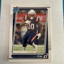 Rhamondre Stevenson 2021 Donruss #286 Patriots RATED ROOKIE