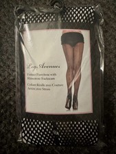 Leg Avenue Fishnets w/RHINESTONE BACKSEAM 9133 size 90-160lbs. Black. NIP