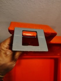Vintage LEGO 1985 Red Plastic Storage Carrying Case Box Bin Tote