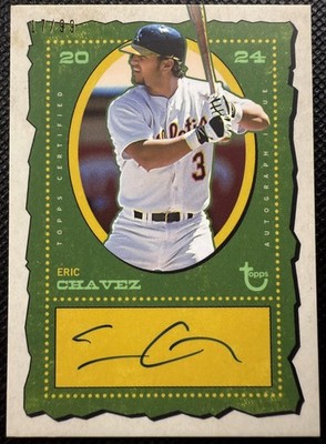 2024 Topps Brooklyn Collection #AC-ECH Eric Chavez Autographs Auto /99