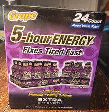 5-hour Energy Extra Strength Grape, 24-Count Mega Value Pack